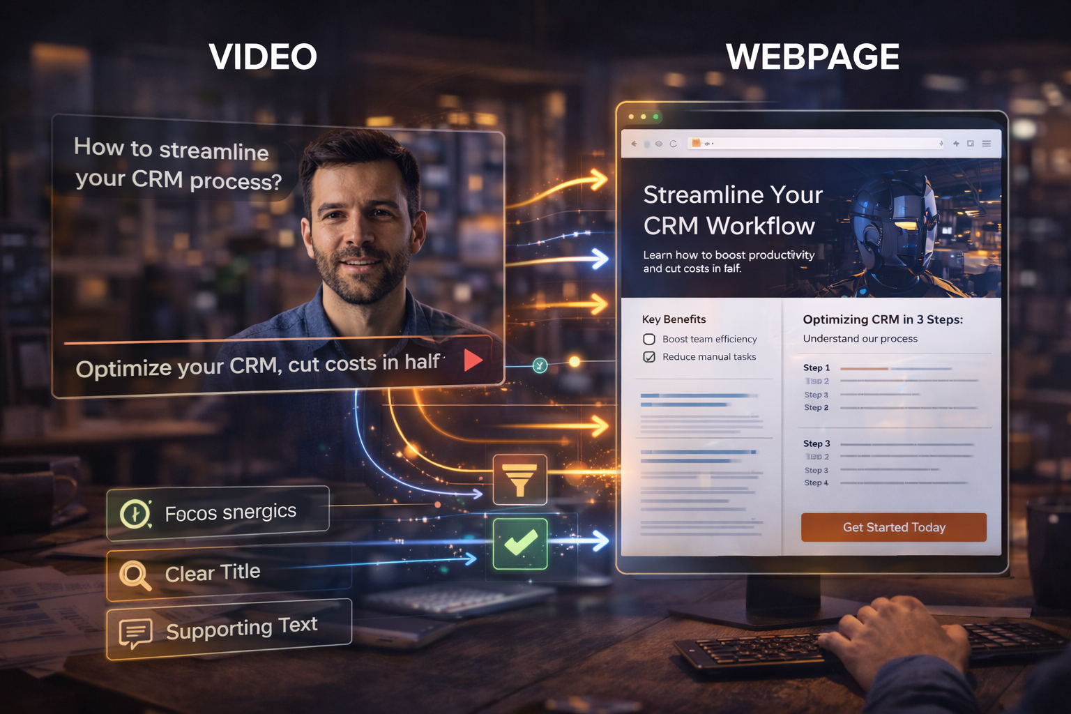 Conteúdo visual pensado para SEO: como vídeo e página trabalham juntos